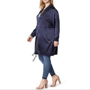 Rebel Wilson x Angels Longline Anorak Woman’s Navy Plus Size Jacket Size 0X